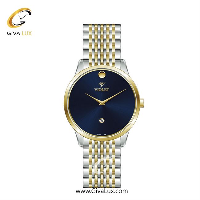 ساعت مچی اورجینال زنانه ویولت VIOLET نقره ای-طلایی | طلایی-نقره ای| سرمه ای| کد رفرنس 0550/2